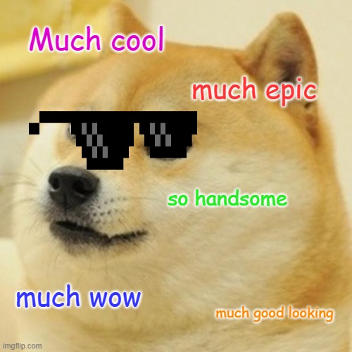 Doge wearing thug life sunglasses